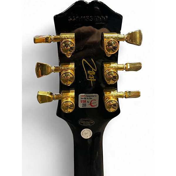 Used Epiphone Matt Heafy Les Paul Custom Ebony Solid Body Electric Guitar