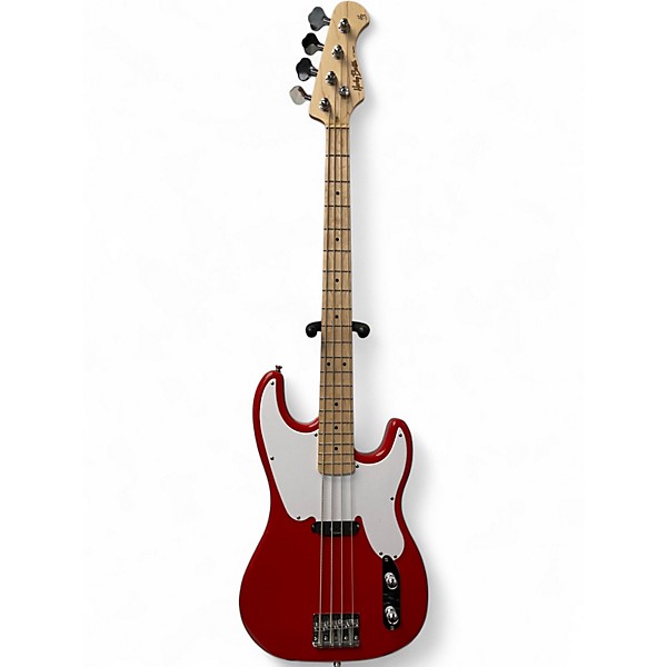 Used Harley Benton PB-50-FR Red Electric Bass Guitar
