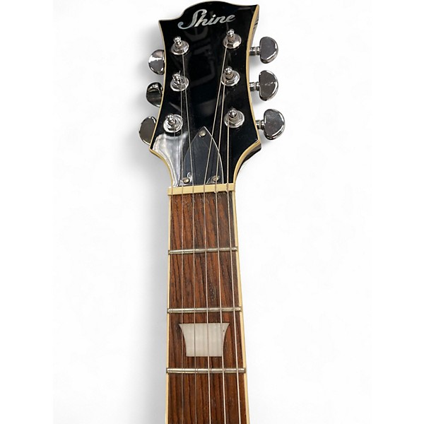 Used Shine T420 Honey Burst Hollow Body Electric Guitar