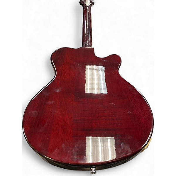 Used Shine T420 Honey Burst Hollow Body Electric Guitar