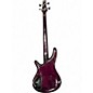 Used Ibanez SR2000 Trans Purple Electric Bass Guitar