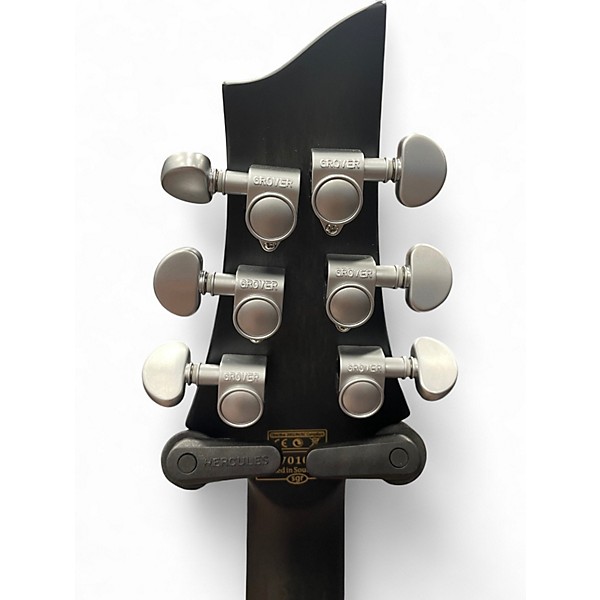 Used Schecter Guitar Research C1 Platinum Translucent Black Solid Body Electric Guitar