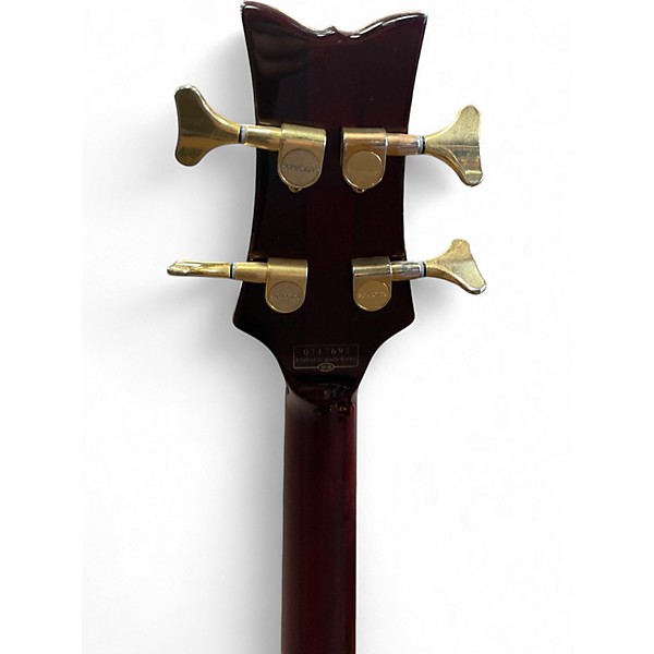 Used Schecter Guitar Research Diamond Series Elite-4 Crimson Red Electric Bass Guitar