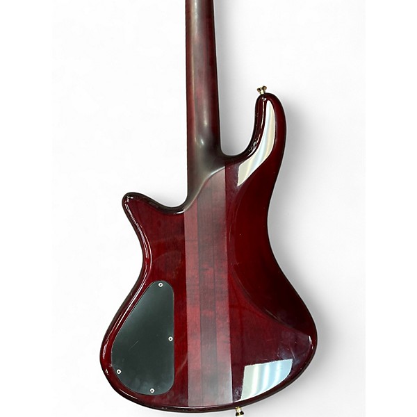 Used Schecter Guitar Research Diamond Series Elite-4 Crimson Red Electric Bass Guitar