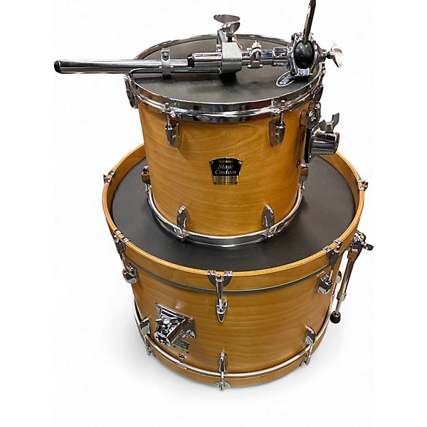 Used Yamaha 4 Piece stage custom drum kit Antique Gold Drum Kit