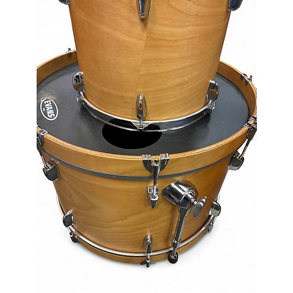 Used Yamaha 4 Piece stage custom drum kit Antique Gold Drum Kit