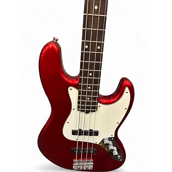 Used Bacchus Universal Series Candy Apple Red Electric Bass Guitar