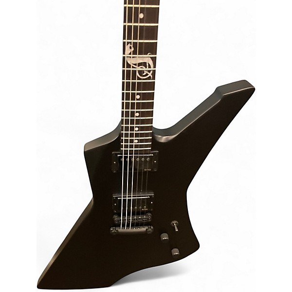 Used ESP James Hetfield Signature Snakebyte Satin Black Solid Body Electric Guitar