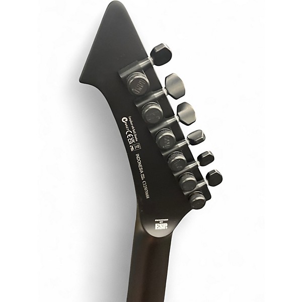 Used ESP James Hetfield Signature Snakebyte Satin Black Solid Body Electric Guitar