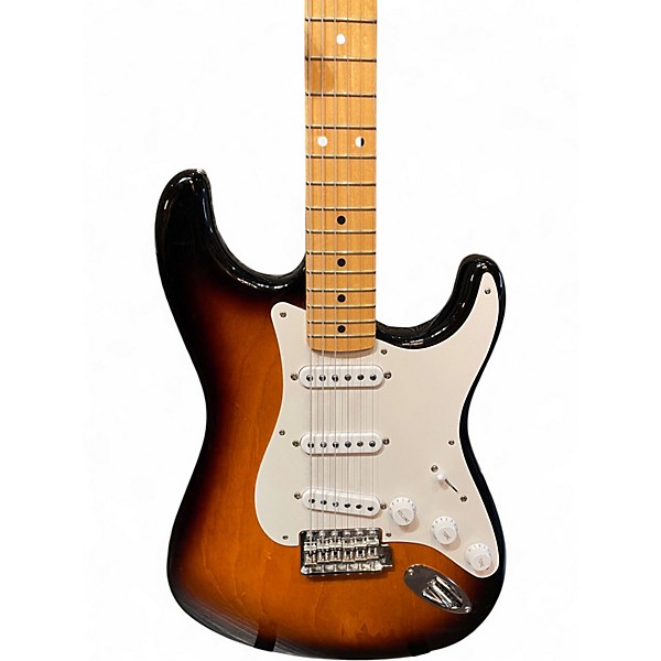 Used Fender 60th Anniversary 1954 American Vintage Stratocaster 2 Tone Sunburst Solid Body Electric Guitar