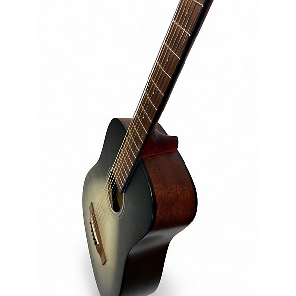 Used Fender FA-15 MNLT Black and White Acoustic Guitar