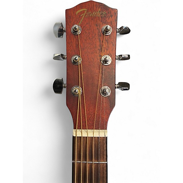 Used Fender FA-15 MNLT Black and White Acoustic Guitar