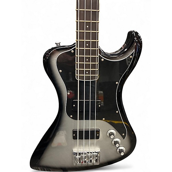 Used Dunable Guitars R2 DE Black and Silver Electric Bass Guitar