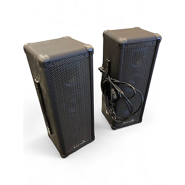 Used Kustom PA PA50 PAIR Powered Speaker