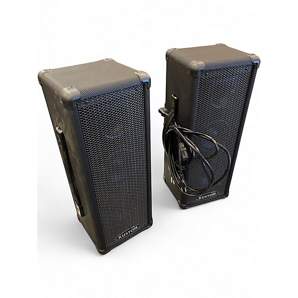 Used Kustom PA PA50 PAIR Powered Speaker