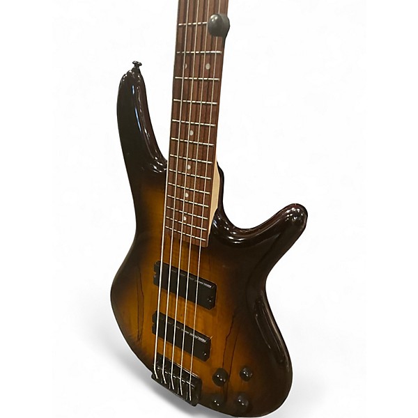 Used Ibanez GSR205 5 String 2 Color Sunburst Electric Bass Guitar