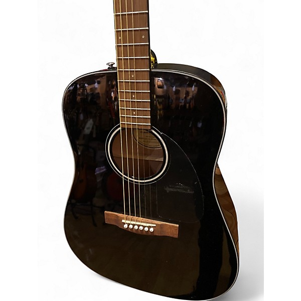 Used Fender CD60 Black Acoustic Guitar