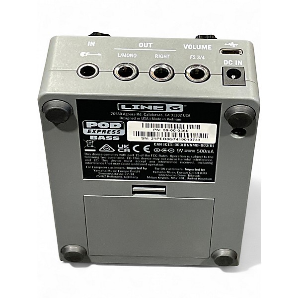 Used Line 6 POD Express Express Bass Effects Pedal Effect Processor