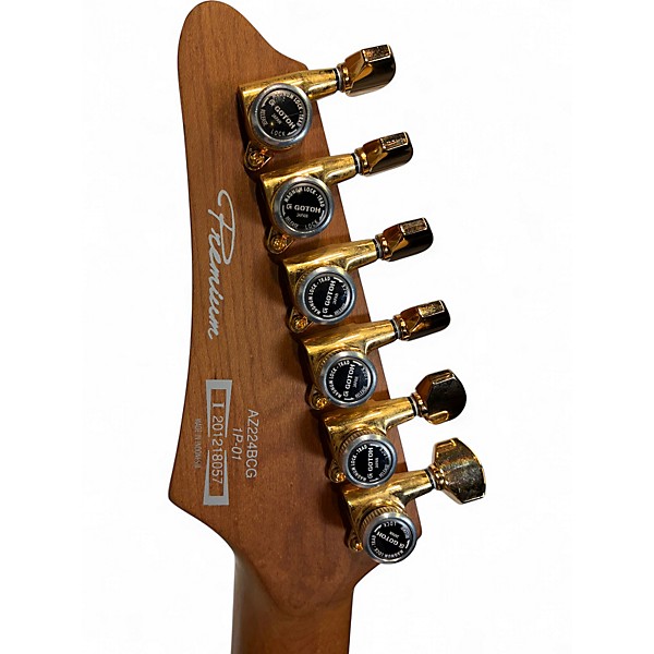 Used Ibanez AZ224BCG Brown Sunburst Solid Body Electric Guitar