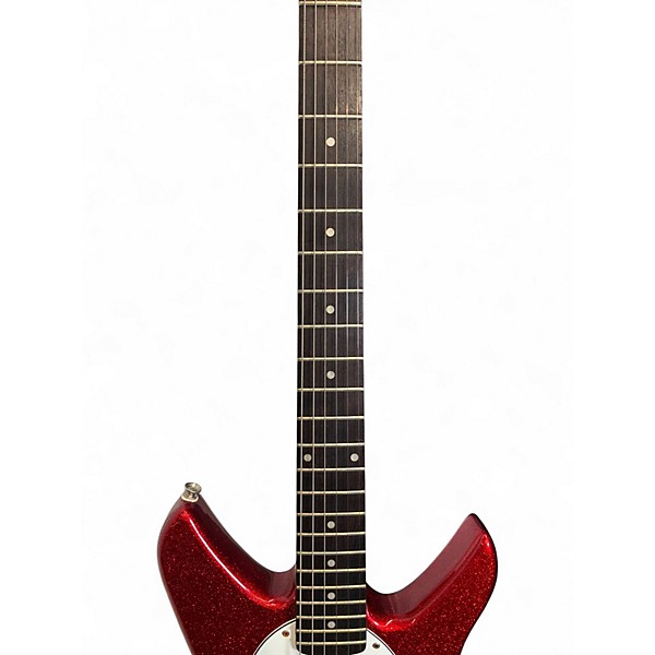 Used Vaccaro xray red Solid Body Electric Guitar