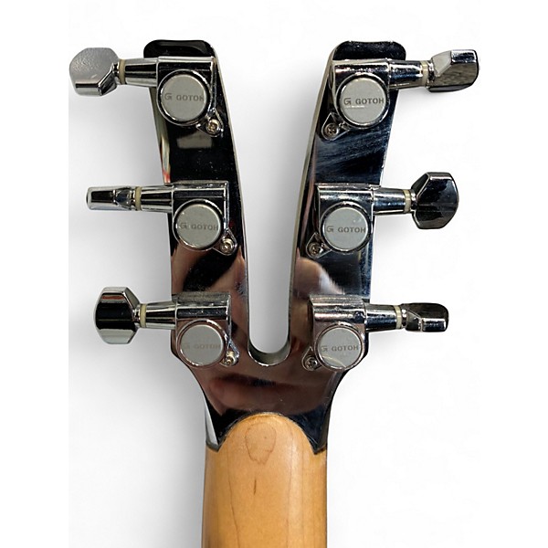 Used Vaccaro xray red Solid Body Electric Guitar