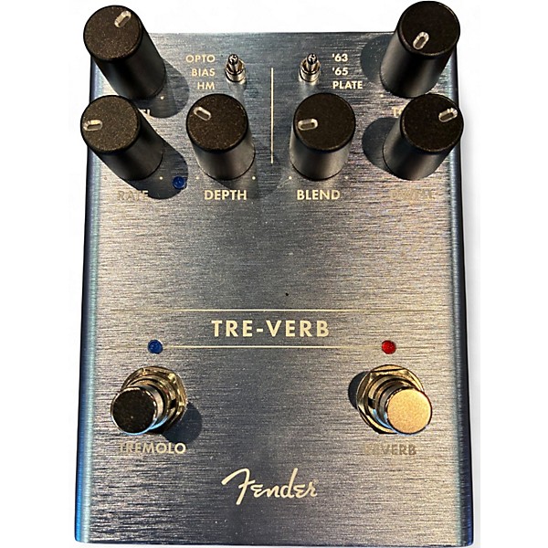Used Fender tre-verb Effect Pedal