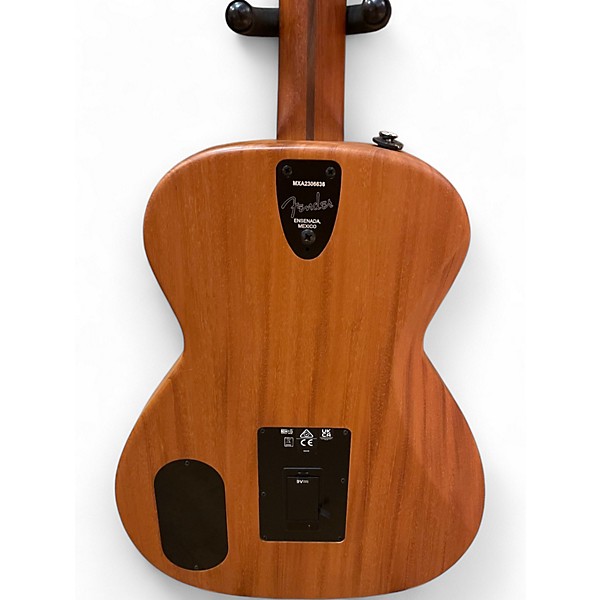 Used Fender Highway Parlor Mahogany Natural Acoustic Electric Guitar