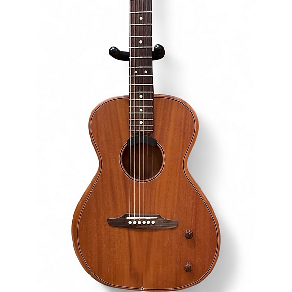Used Fender Highway Parlor Mahogany Natural Acoustic Electric Guitar