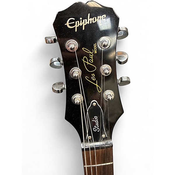 Used Epiphone Les Paul Studio Black Solid Body Electric Guitar
