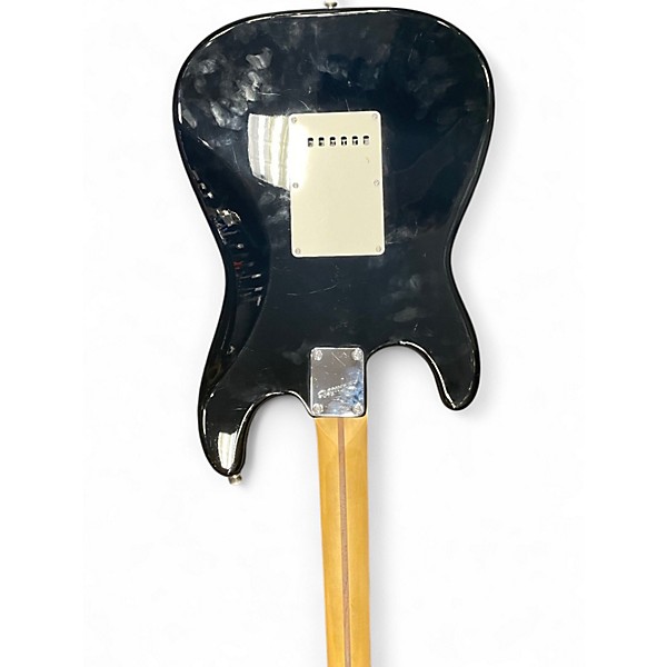 Used Squier Standard Stratocaster Black Solid Body Electric Guitar