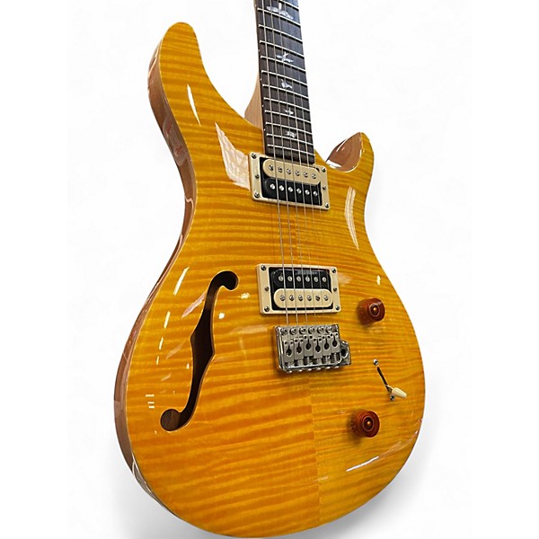 Used PRS SE Custom 22 Semi-Hollowbody Honey Burst Hollow Body Electric Guitar