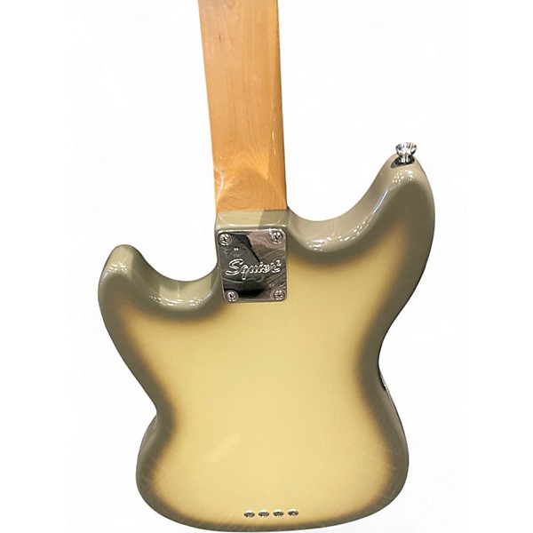 Used 2021 Squier Vintage Modified Mustang Bass gray burst Electric Bass Guitar