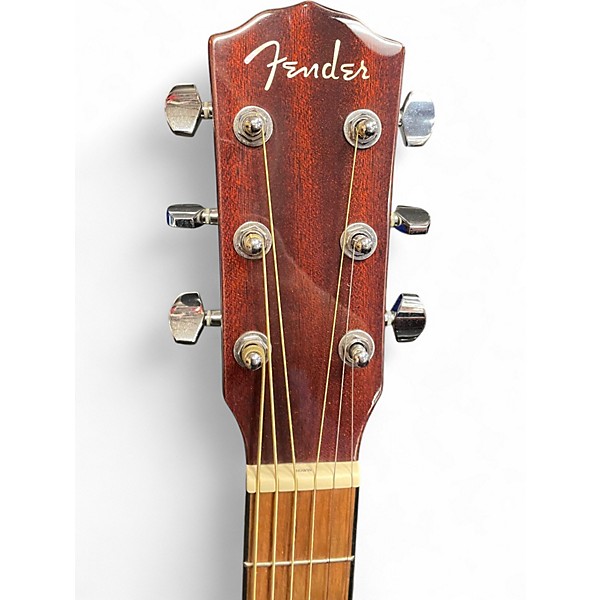 Used Fender CD140SCE Brown Acoustic Electric Guitar