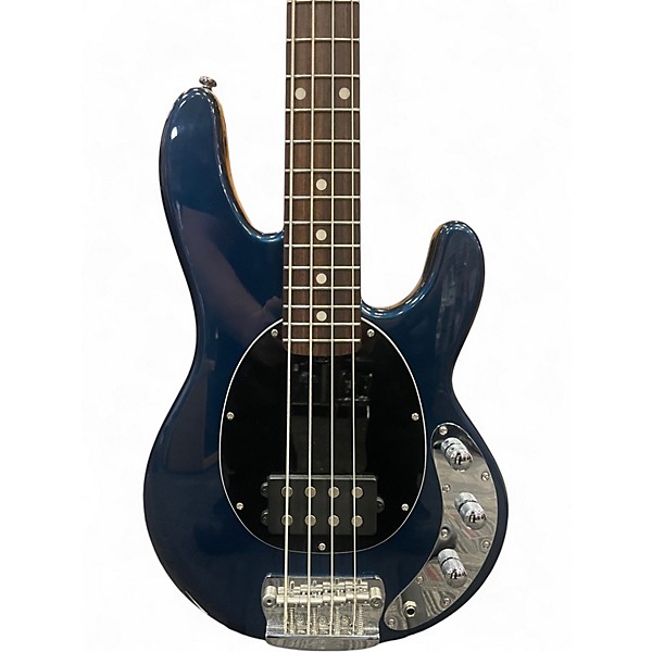 Used Sterling by Music Man STINGRAY SHORT SCALE BLUE PEARL Electric Bass Guitar
