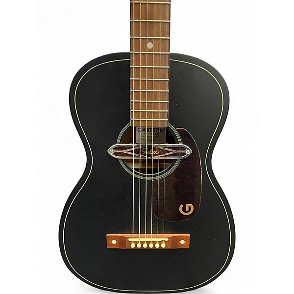 Used Gretsch Guitars Deltoluxe Parlor Black Acoustic Electric Guitar