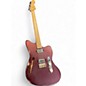 Used Unbranded Partscaster Jazzmaster Wine Red Metallic Hollow Body Electric Guitar