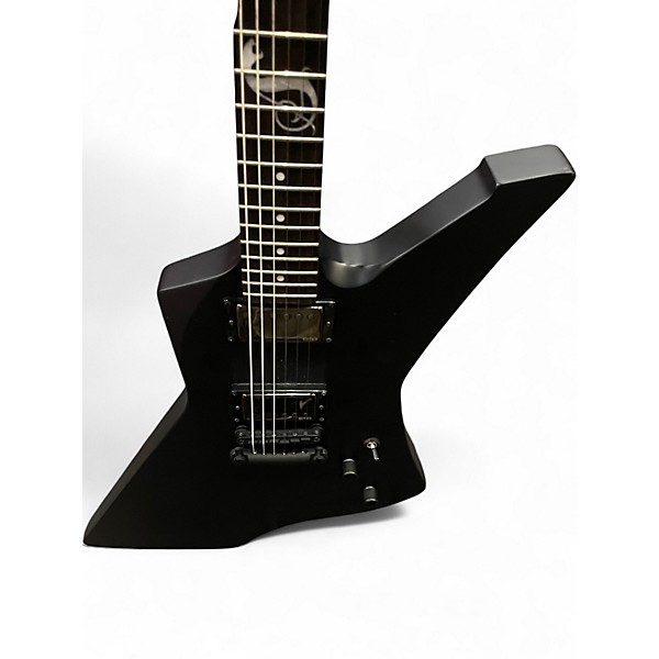 Used ESP LTD James Hetfield Snakebyte Satin Black Solid Body Electric Guitar