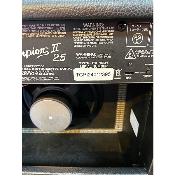 Used Fender Champion 20 Guitar Combo Amp