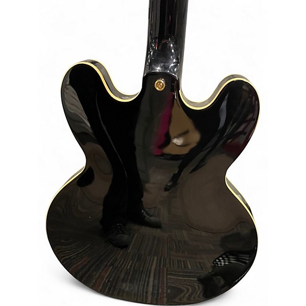 Used Epiphone SHERATON II PRO Ebony Hollow Body Electric Guitar