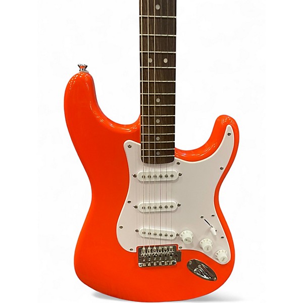 Used 2025 Squier SONIC STRAT Fiesta Red Solid Body Electric Guitar