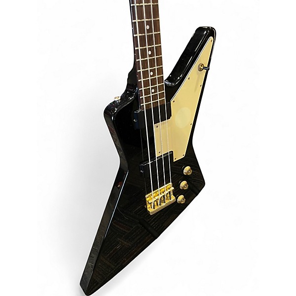 Used Epiphone Explorer Black Electric Bass Guitar
