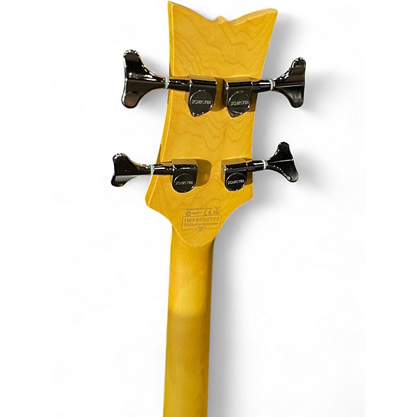 Used Schecter Guitar Research Stiletto Extreme 4 String red Electric Bass Guitar