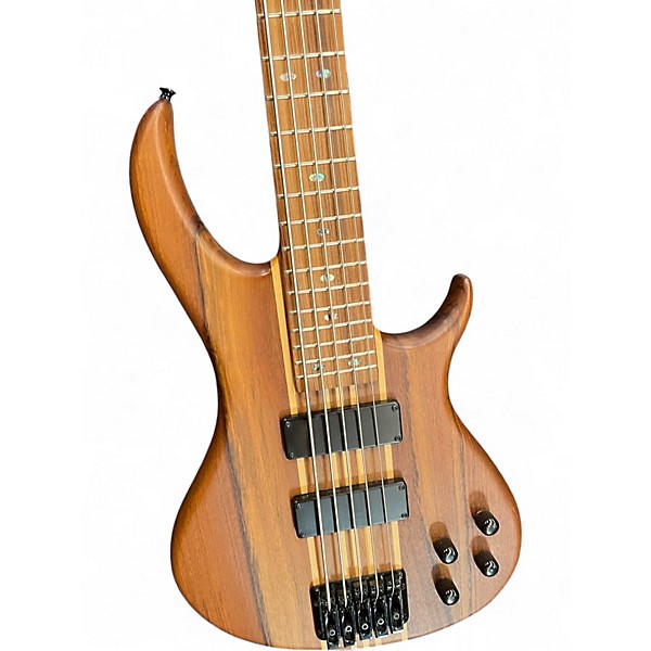 Used Aria 5 string brown Electric Bass Guitar