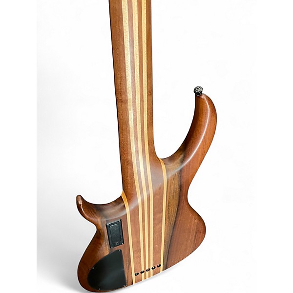 Used Aria 5 string brown Electric Bass Guitar