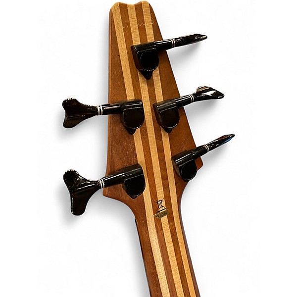 Used Aria 5 string brown Electric Bass Guitar