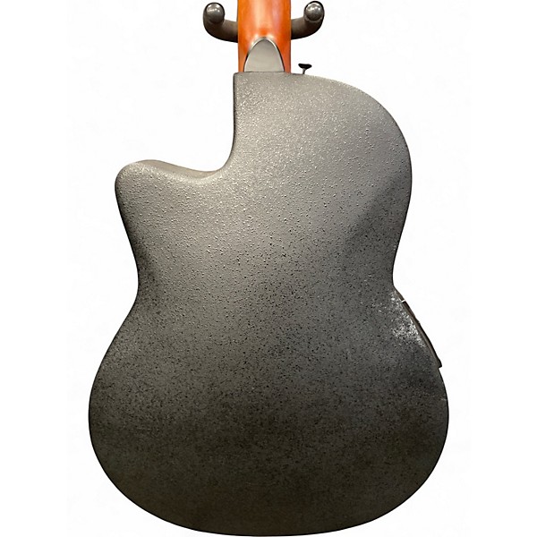 Used Morgan Monroe MRB-1BLB Gray Acoustic Electric Guitar