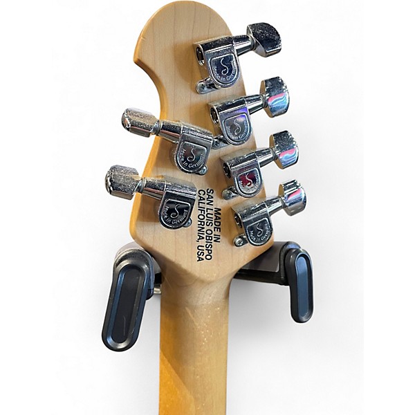 Used Ernie Ball Music Man Silhouette Floyd Rose Black Solid Body Electric Guitar