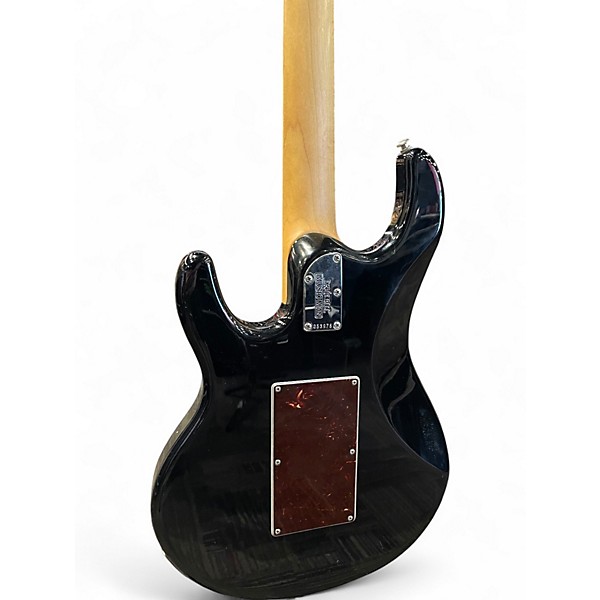 Used Ernie Ball Music Man Silhouette Floyd Rose Black Solid Body Electric Guitar