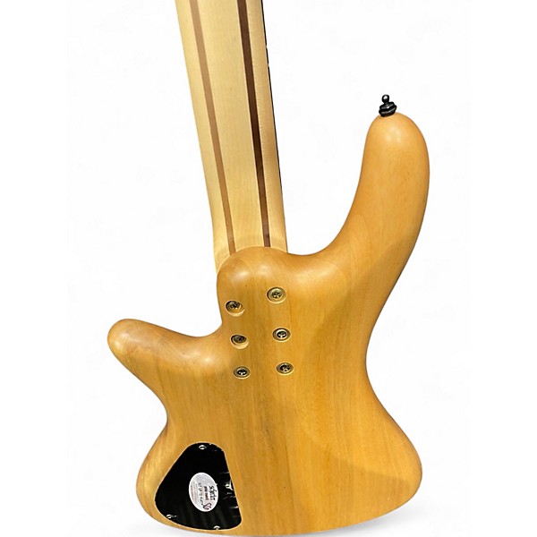 Used Schecter Guitar Research Stiletto Custom 4 String SATIN NATURAL Electric Bass Guitar