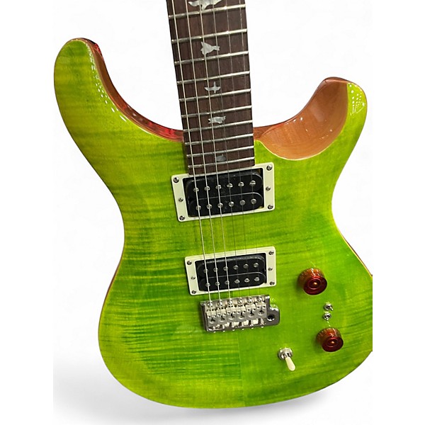 Used PRS SE Custom 24 eriza green Solid Body Electric Guitar